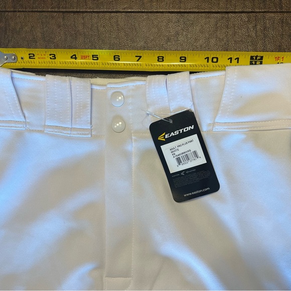 Easton Pro Plus pro+ Baseball Pants XS A164608 white Elastic Bottoms NWT - Picture 3 of 8